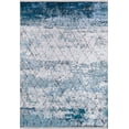 thumbnail image 1 of PavlovskiPosad Blue Modern Polyester Area Rugs for Living Room Washable Rugs Boho Moroccan Area Rug Soft Geometric Bohemian Distressed Indoor Rug for Bedroom Dining Room Office Foldable Nonslip Rug, 1 of 9