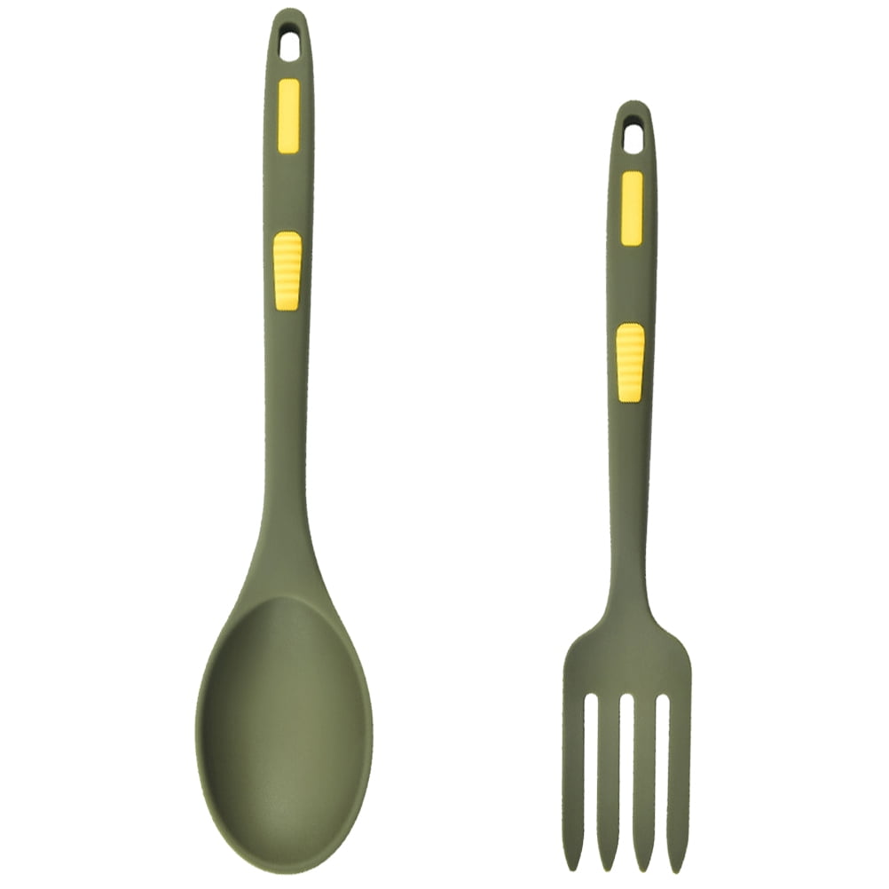 Pavo 1 Set of Pasta Fork Silicone Spoon Kitchen Cooking Spoon Heat