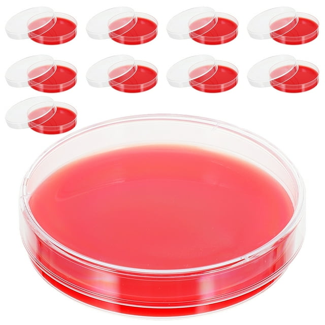 Pavo 10pcs Blood Agar Plates Blood Agar Medium Biological Determine
