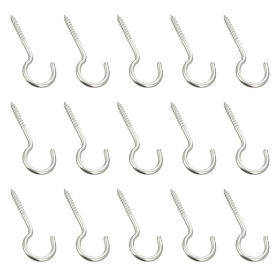 Pavo 20pcs Screw Hooks Heavy Duty Ceiling Hooks Multipurpose Ring Eye Bolts Hooks