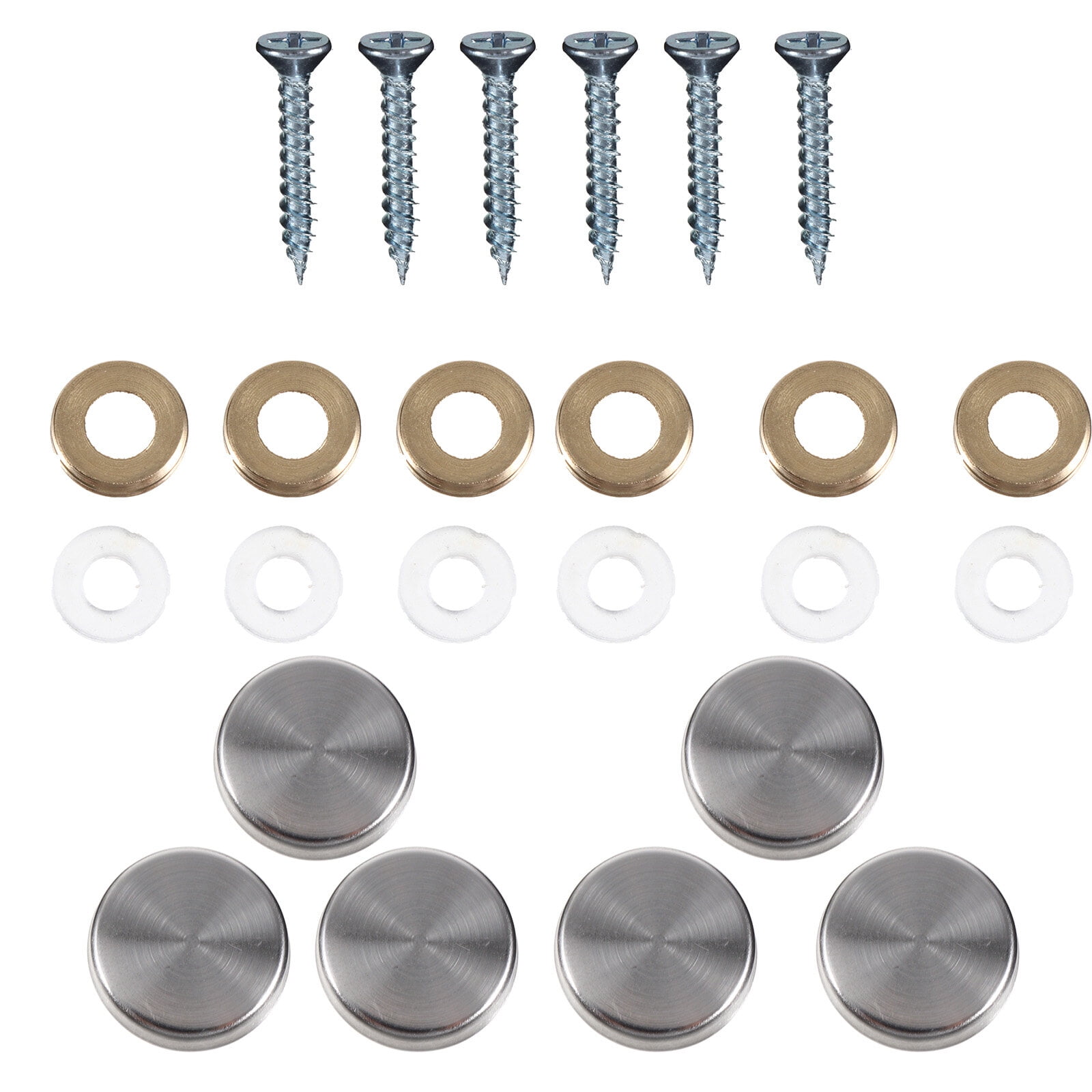 8PCS 13mm Pure Copper Decorative Screw Caps With Hardware – Brass Thumbtack Wall Art Nails For Mirrors, Signs & DIY