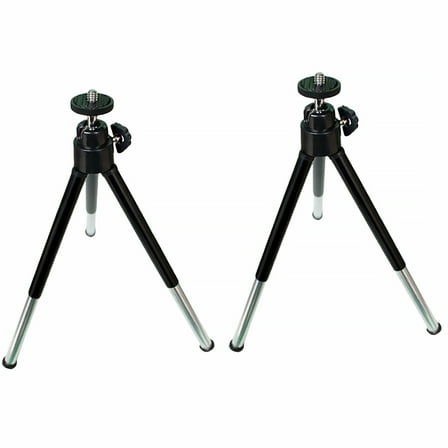 Homoyoyo 2-Pack Black Phone Tripod and for Mobile Live Streaming and Broadcasting
