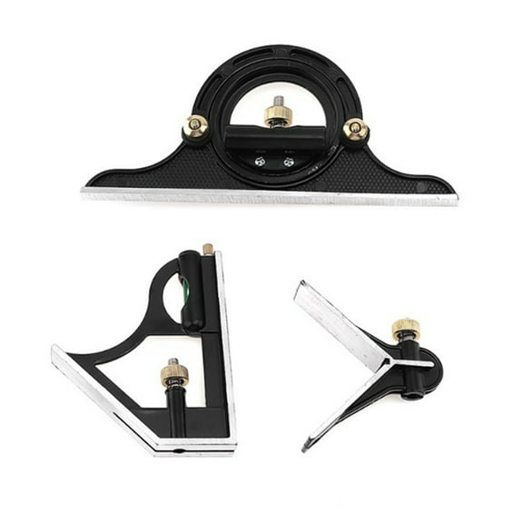 Homoyoyo 3-Piece Angle Set Black Rust-Resistant Tool Kit for Engineers and Professionals