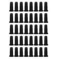 Pavo 40pcs Chair Leg Floor Protectors Nylon Chair Leg Covers Black