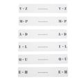 thumbnail image 1 of Pavo 6pcs Record Divider A-Z Horizontal Label Acrylic Clear CD Classification Card, 1 of 5