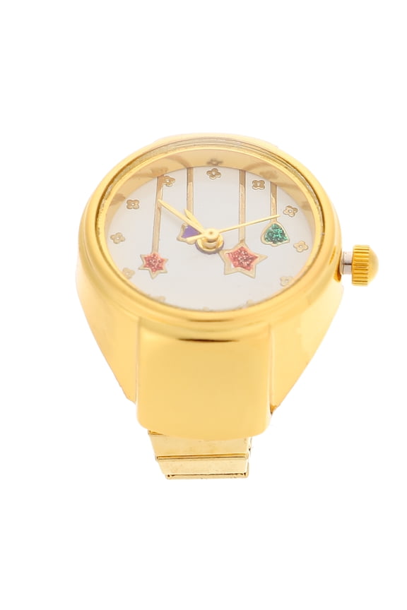 Exquisite Decorative Ring Watch Wear Resistant Clock for People 1 Set