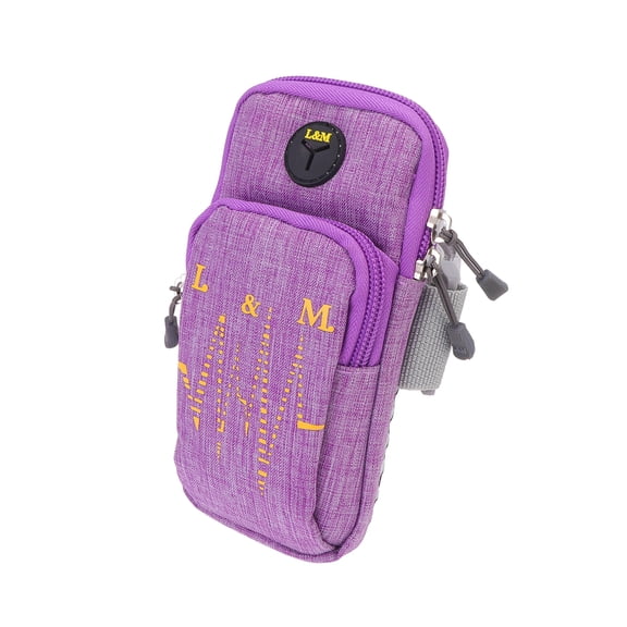 Pavo Fashion Arm Wristband Sports Running Armband Men Women Sports Phone Bag Breathable Outdoor Exercise Fitness Supplies Purple (Common Style)