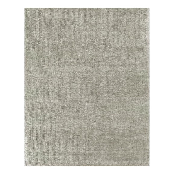 Pavo Handloomed Tencel Light Silver 10'x14' Area Rug