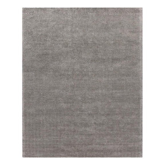 Pavo Handloomed Tencel Silver 14'x18' Area Rug