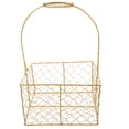 thumbnail image 1 of Pavo Wedding Metal Gift Basket Snacks Basket Candy Storage Container Basket with Handle for Party, 1 of 7