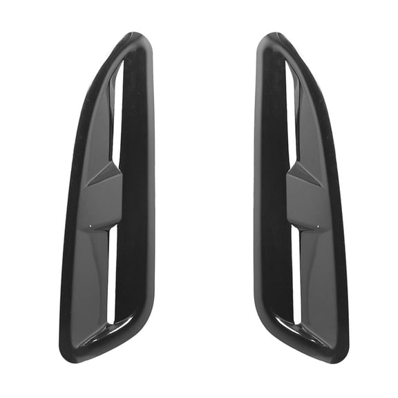 WORGEOUS Car Outside Accessories Automotive Decoration Black ABS 1 Pair