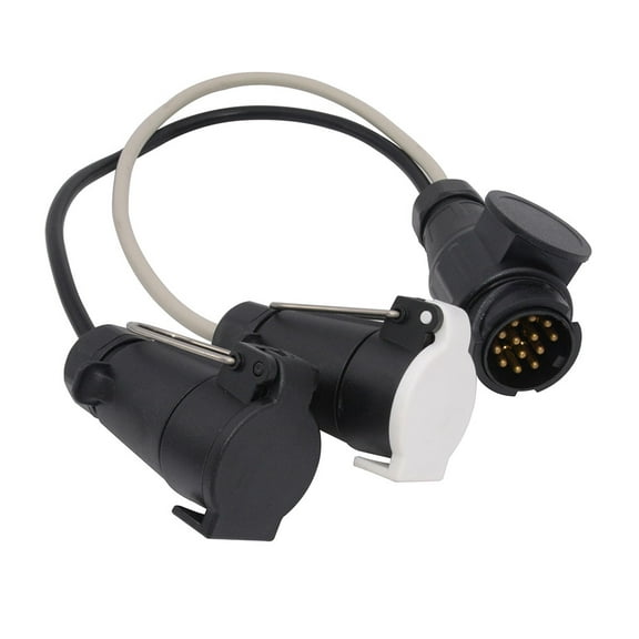 Pavodes 1PC Sheathed Wire Trailer Connector Portable Trailer Socket Connector Professional Trailer Connection Terminal for Trailer Use