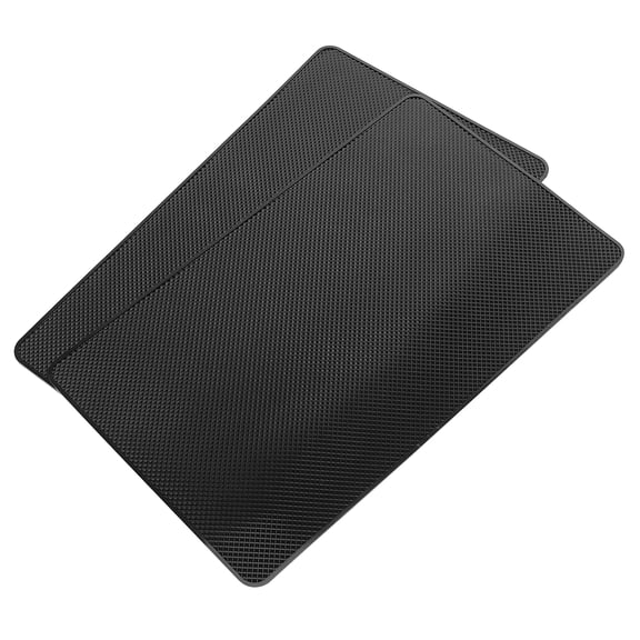 Pavodes 2PCS Dashboard Mats On-board Mobile Phone Non-slip Pad Car Skidproof Dashboard Pad Multi-purpose Auto Dashboard Cushion for Car Use (Black)
