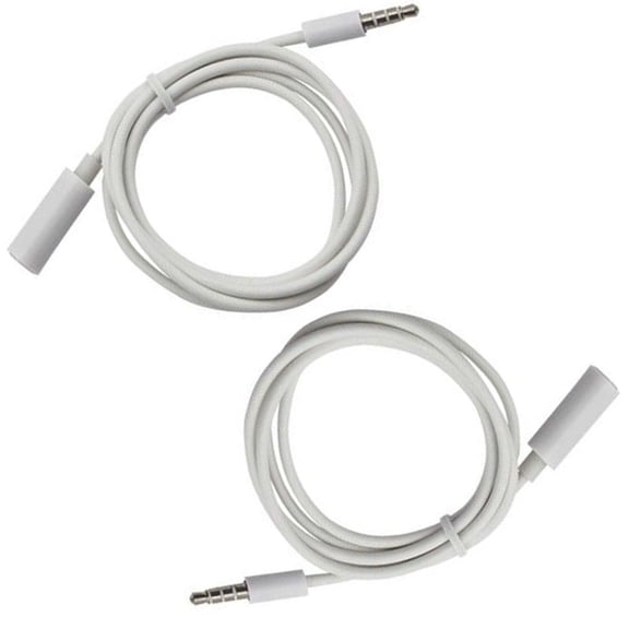 Pavodes 2pcs Earphone Splitter 3.5mm Stereo Audio Jack Earphone Headphone Splitter Adapter Converter for Tablet Phone White