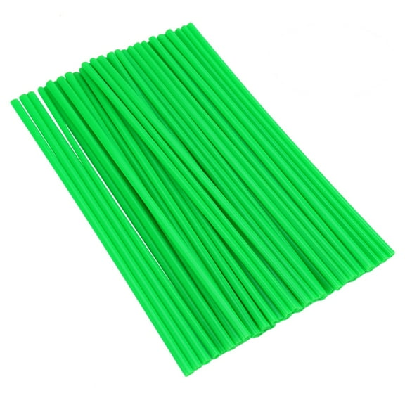Pavodes 72pcs Spoke Skins Covers Motorcycle Motocross Dirt Bike Off-Road Wheel Rim Spoke Wraps Decor Protector Kit (Green)