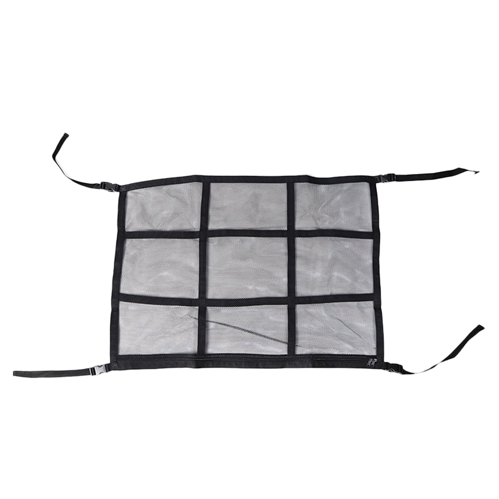 Car Ceiling Cargo Net Pocket, Kvago 35.4"x25.6" Double-Layer Mesh Car