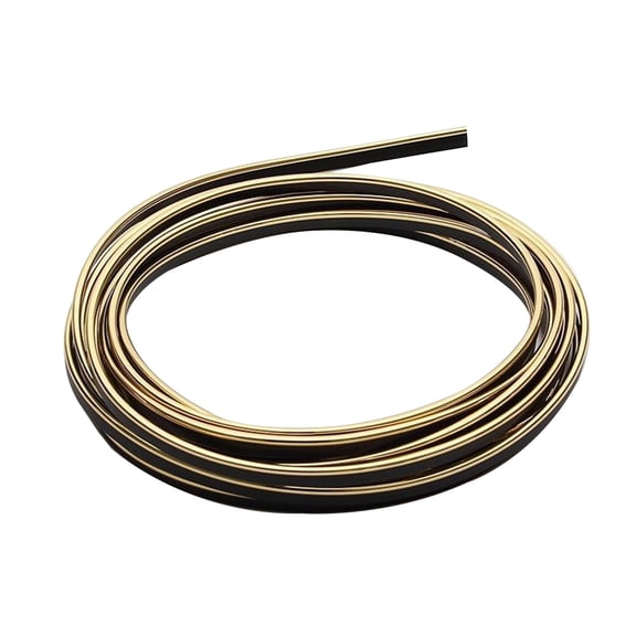 Pavodes Car Styling 196.8inch 5M Car Interior Mouldings Decorative Filler Strip AUTO Seal Trim Strip (Electroplating Gold)