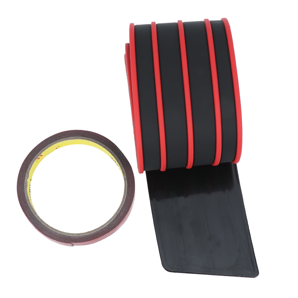 Pavodes Crash Proof Rubber Rear Bumper Guard Protector Trim Cover ...