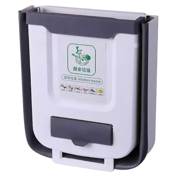 Pavodes Kitchen Compost Bin Hanging Countertop Compost Bucket for Food Waste and Trash