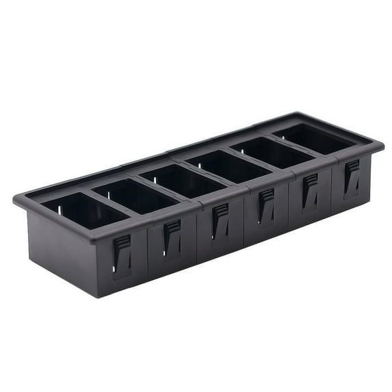 WORGEOUS Rocker Switch Housing Switch Holder Housing Kit Black ABS 1Pcs with Extra Switch Mounting