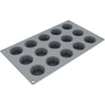 thumbnail image 1 of Pavoni GG040 Ricotta Silicone Baking Mold Freezing Mould with 15 Cavities, Each 1.67 Inch Diameter x 0.91 Inch High, 1 of 9