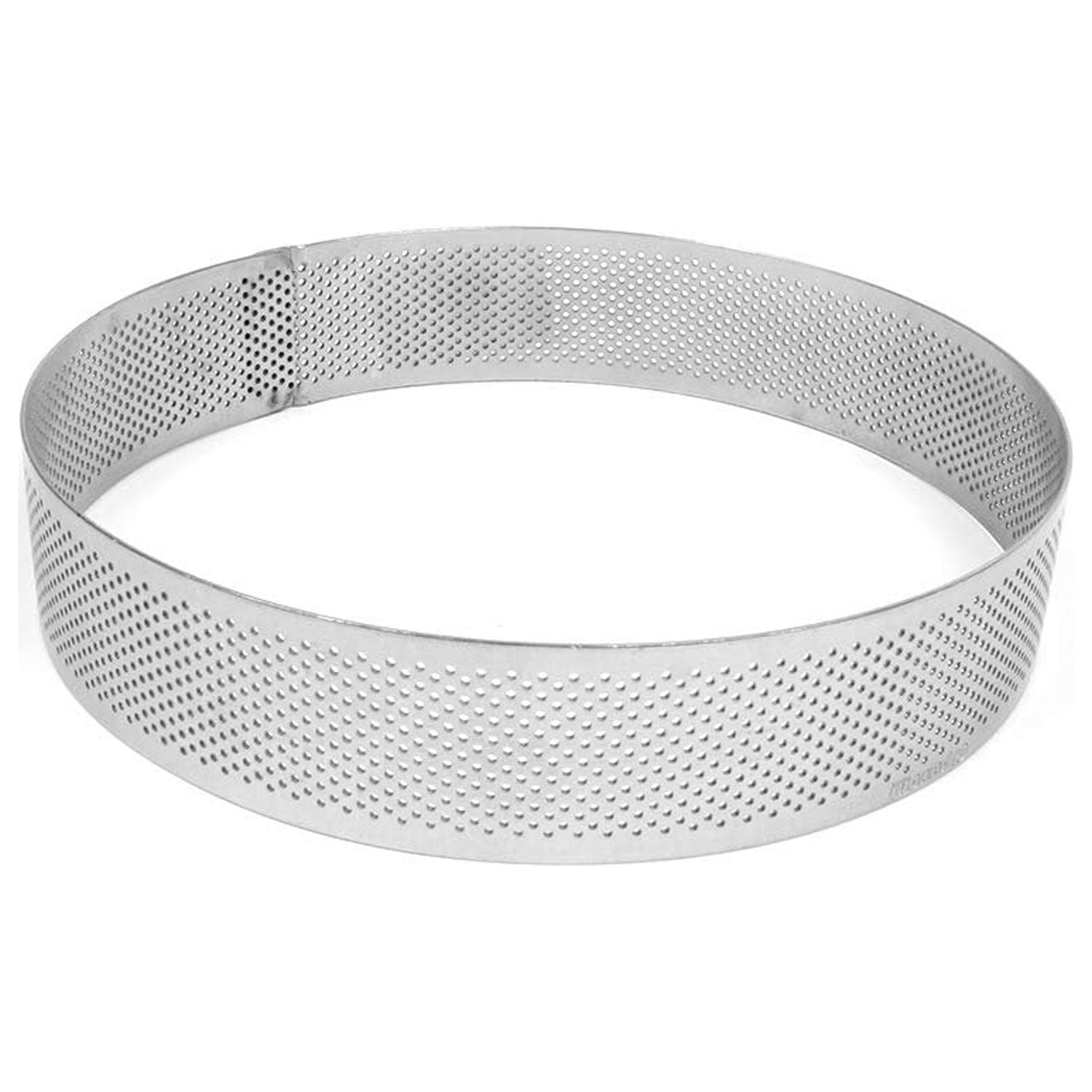 Pavoni Progetto Crostate Perforated Stainless Steel Round Tart Ring 3.5 ...