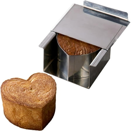 Pavoni Stainless Steel Heart-Shaped Baking Mold 80mm x 70mm x 50mm High
