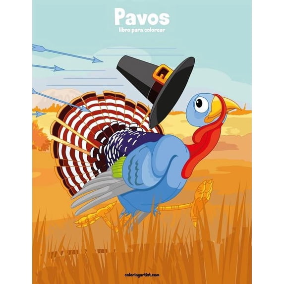 Pavos Pavos libro para colorear 1, Book 1, (Paperback)