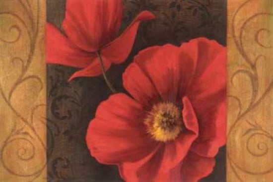 Pavots Rouges II Canvas Art - Jordan Gray (12 x 18)