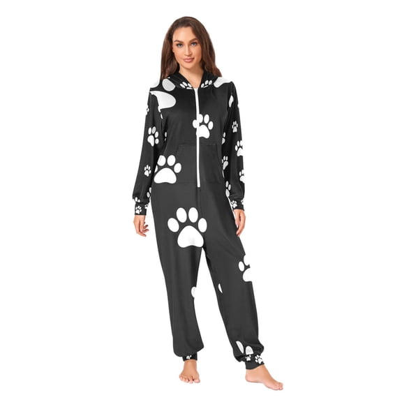 Paw Adult Unisex Onesie Pajamas One Piece Suit Pjs Sleepwear Jumpsuit