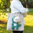 thumbnail image 1 of Paw Bag Pet Carrier Bag, Canvas Head‑Out Pet Shoulder Tote, Cozy Breathable Cat Dog Carrier, Portable Handbag for Travel Camping Vet Appointment C, 1 of 4