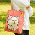 thumbnail image 1 of Paw Bag Pet Carrier Bag, Canvas Head‑Out Pet Shoulder Tote, Cozy Breathable Cat Dog Carrier, Portable Handbag for Travel Camping Vet Appointment E, 1 of 4