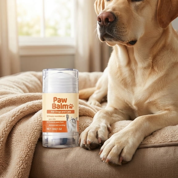Paw Balm For Dogs, Natural Moisturizing Paw Protection Stick, 30g Pet Safe Balm For Dry Cracked Paws Nose Elbows Quick Relief
