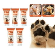 Paw Balm for Pets, Paw Soother Cream, Dog Paw Balm, Cat Balm Moisturiser with All Natural Ingredients to Repair Itchy, Dry Cracked Paws, Noses, Elbows, 30ml (5PCS)