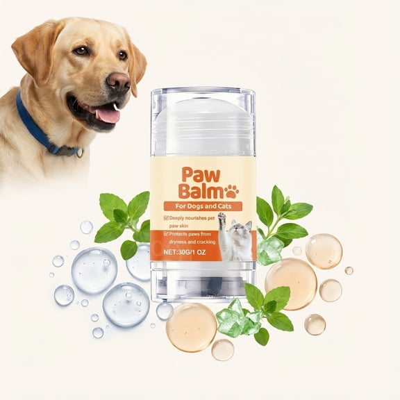 Paw Balm Stick for Dogs Cats 30g Natural Moisturizing Cream for Dry Cracked Paws Nose Elbows Winter Protection