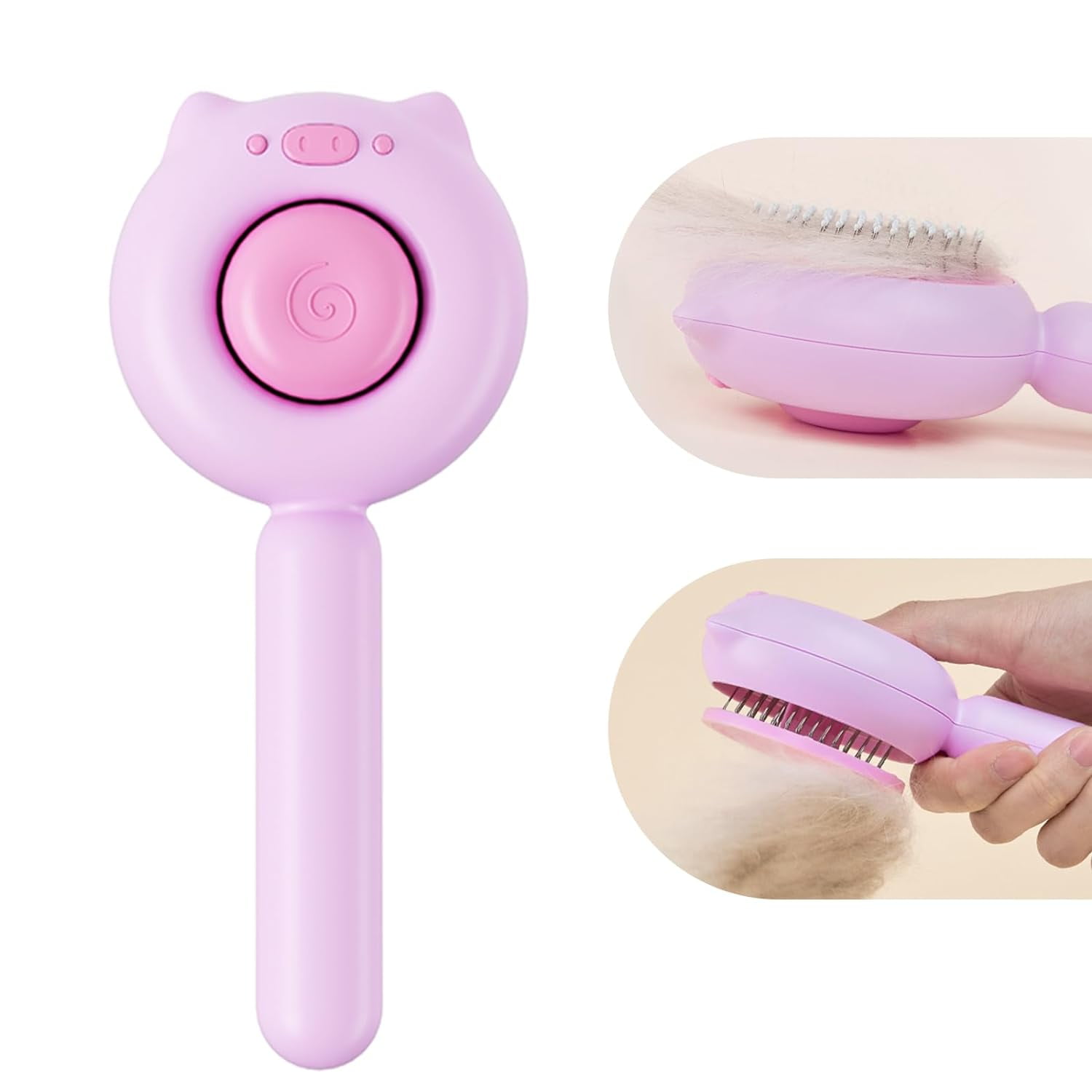 A closer look at Cat Shedding Brush With Easy Cleaning Design