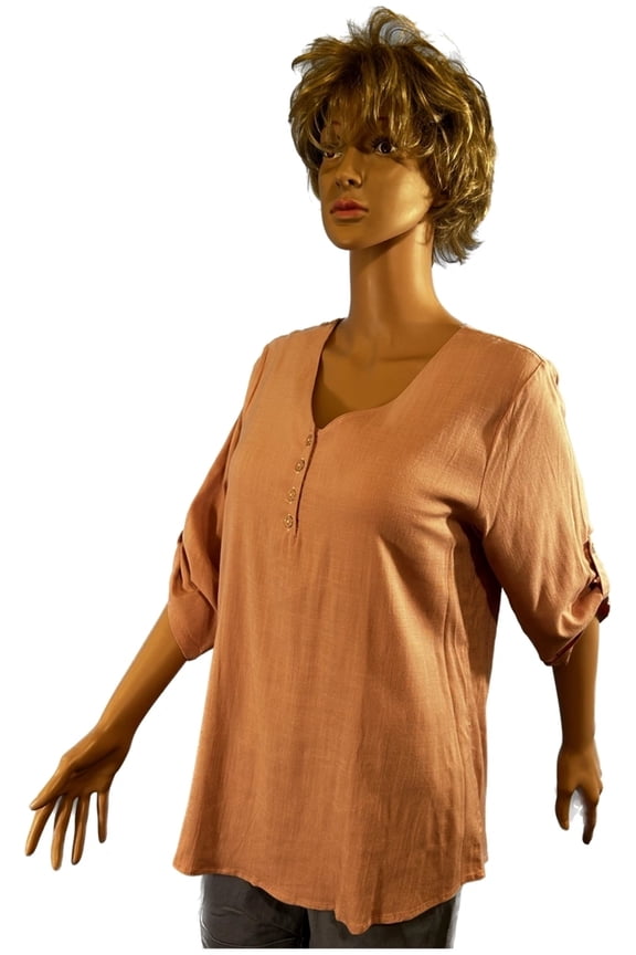 Paw Drazzel Boutique Women's Casualwear, Full Shoulder, 3/4 Sleeve, Size 14 Blouse