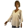 thumbnail image 1 of Paw Drazzel Boutique Women's Casualwear, Full Shoulder, 3/4 Sleeve, Size 20 Blouse, 1 of 5