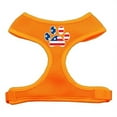 thumbnail image 1 of Paw Flag USA Screen Print Soft Mesh Harness Orange Extra Large, 1 of 9