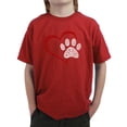 thumbnail image 1 of Paw Heart - Boy's Word Art T-Shirt, 1 of 2