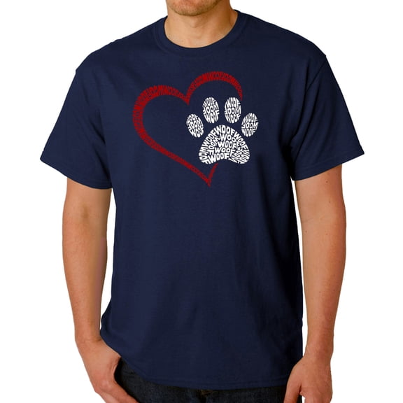 Paw Heart - Men's Word Art T-Shirt