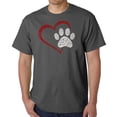 thumbnail image 1 of Paw Heart - Men's Word Art T-Shirt, 1 of 2
