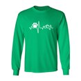 thumbnail image 1 of Paw Heartbeat Adult Long Sleeve T-shirt, 1 of 3