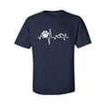thumbnail image 1 of Paw Heartbeat Adult Short Sleeve T-shirt, 1 of 4