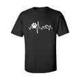thumbnail image 1 of Paw Heartbeat Adult Short Sleeve T-shirt, 1 of 4