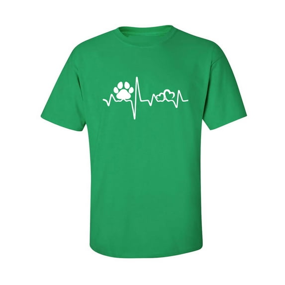 Paw Heartbeat Adult Short Sleeve T-shirt