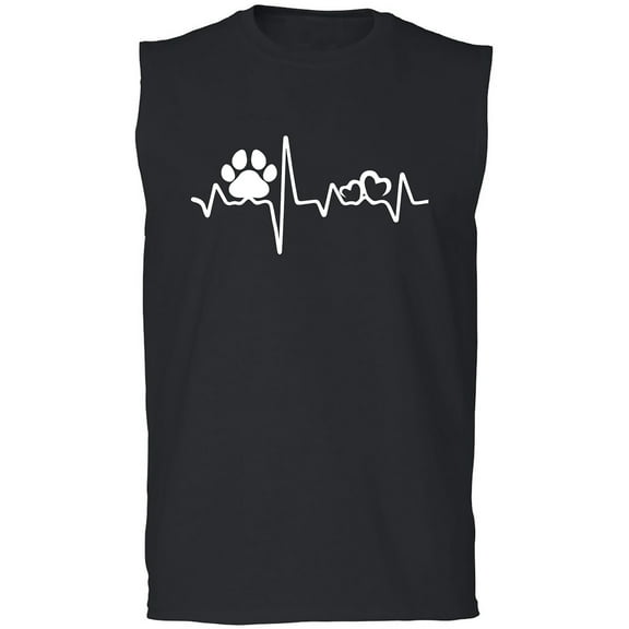 Paw Heartbeat Adult Sleeveless Tee