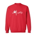 thumbnail image 1 of Paw Heartbeat Crewneck Sweatshirt, 1 of 3