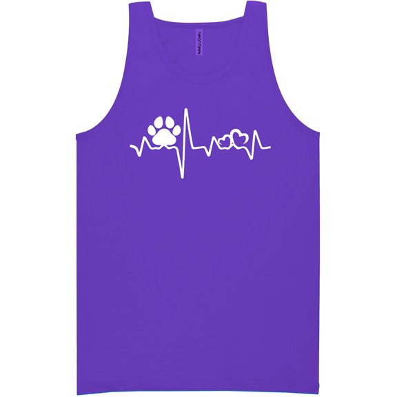 Paw Heartbeat Neon Tank Top