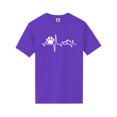 thumbnail image 1 of Paw Heartbeat Short Sleeve Neon T-Shirt, 1 of 1